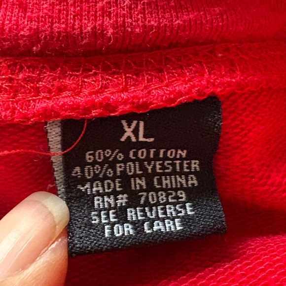 Carbon Red Cotton Blend Kids Sweatpants - Picture 5 of 7